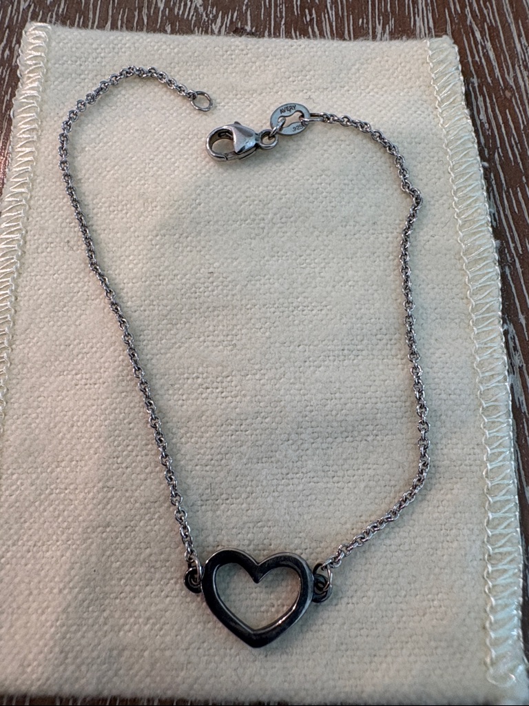 James Avery Open Heart Pendant Bracelet